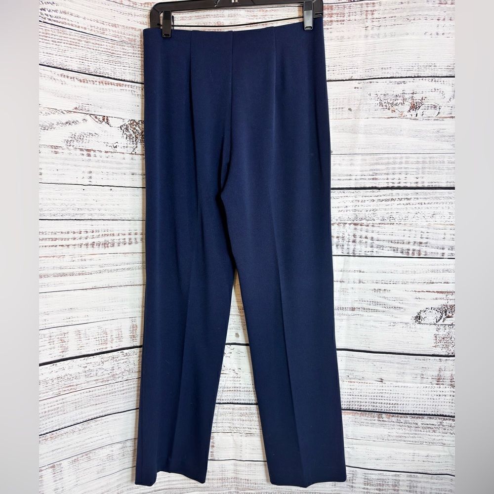 Pendleton Dress Pants Womens Size 4 High waisted Side Zipper Trouser Navy Blue